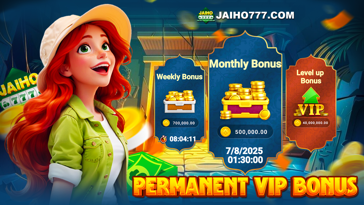 JAIHO 777 PERMANENT VIP BONUS ( Single Player Up To ₹41200000）